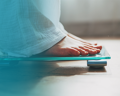 Perda de peso - Pesagem em balan&ccedil;a