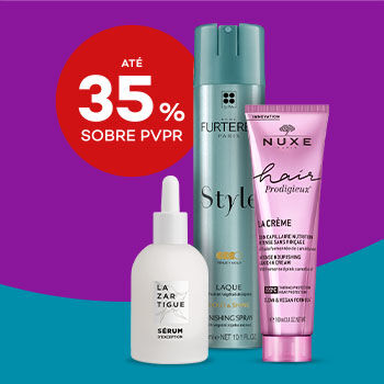 Produtos Styling com selo de desconto at&eacute; 35% sobre pre&ccedil;o de venda ao p&uacute;blico recomendado.