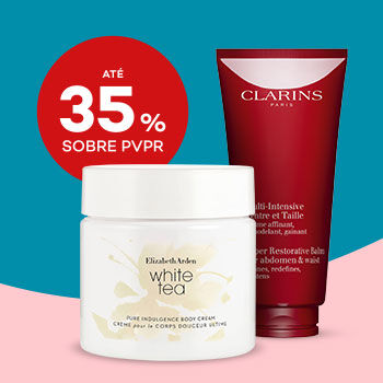 Produtos de Corpo Luxo com selo de desconto at&eacute; 35% sobre pre&ccedil;o de venda ao p&uacute;blico recomendado.