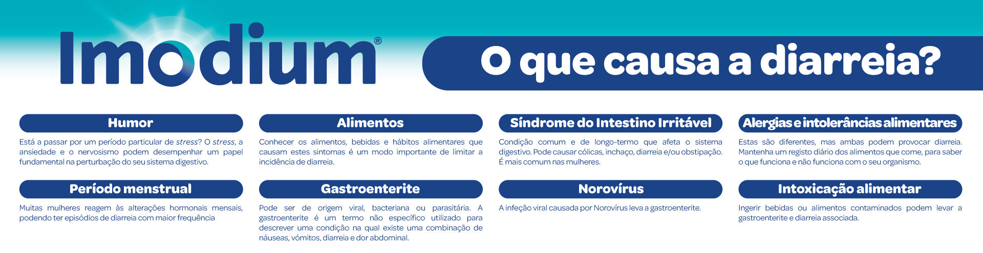 Imodium O que causa diarreia