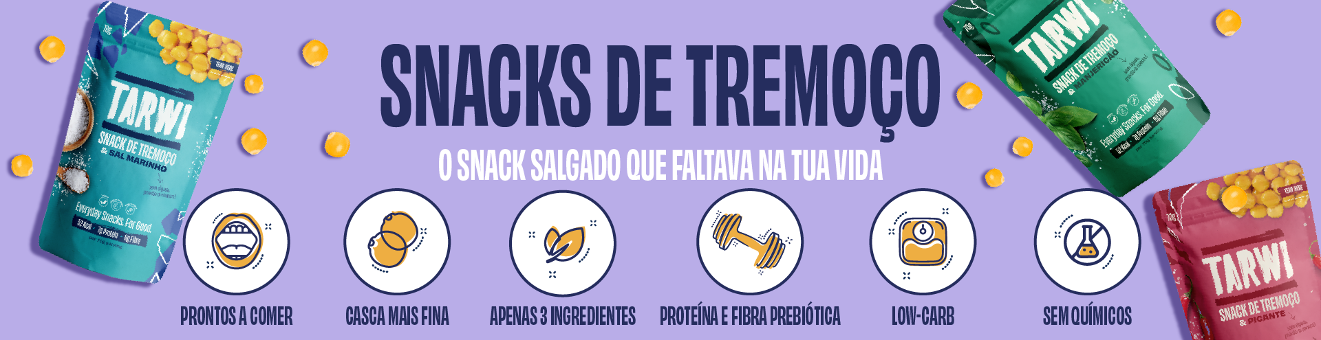 Tarwi, snacks de tremo&ccedil;o o snack salgado que faltava na tua vida.