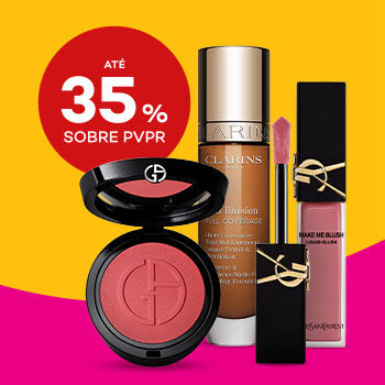 Produtos de Rosto de Luxo com selo de desconto at&eacute; 35% sobre pre&ccedil;o de venda ao p&uacute;blico recomendado.