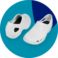 Sapatos ortop&eacute;dicos brancos