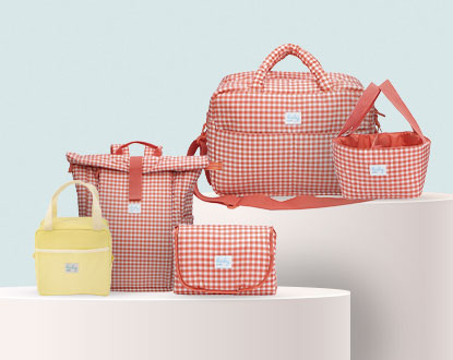 Mada de maternidade terracota, mochila de maternidade terracota, organizador muda fralda terracota, muda fraldas portátil terracota.